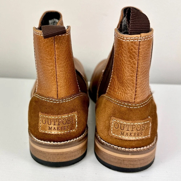 Outpost Makers Ryan Leather Chelsea Boot Brown Size 7 Men or 8.5 Women - Picture 6 of 13